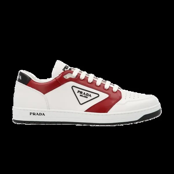 Кроссовки Prada New Avenue Leather Low 'White Red', белый