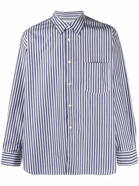 Comme Des Garçons Shirt полосатая рубашка с длинными рукавами