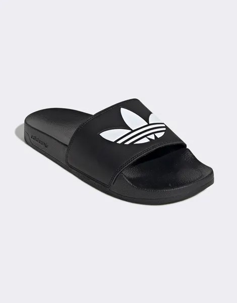 Черные шлепанцы adidas Originals adilette Lite