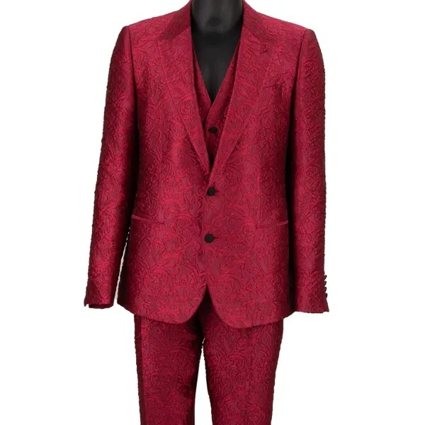 DOLCE - GABBANA SICILIA Жаккардовый пиджак в стиле барокко Брюки Розовый 12405
