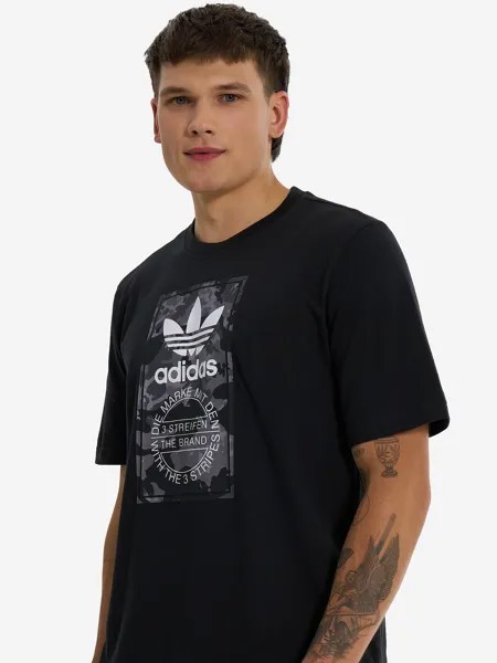 Футболка мужская adidas Camo Tongue, Черный