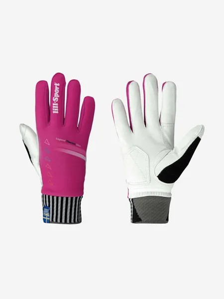 Гоночные перчатки Lillsport, модель Legend Thermo Slim, Розовый