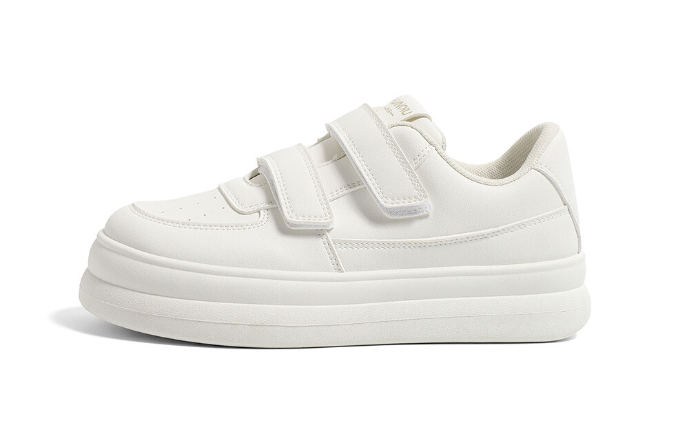 Кроссовки HUANQIU Skateboarding Shoes Women's Low-top, бежевый
