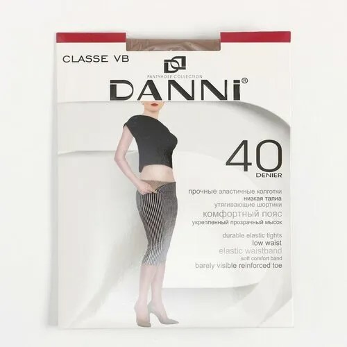 Колготки  DANNI, 40 den, размер 4, бежевый