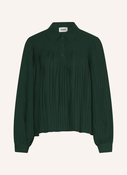 Блуза CLAUDIE PIERLOT mit Plissees, темно-зеленый