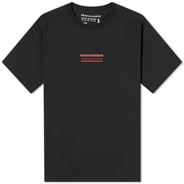 Футболка Maharishi 30Th Anniversary Aum T-Shirt, черный