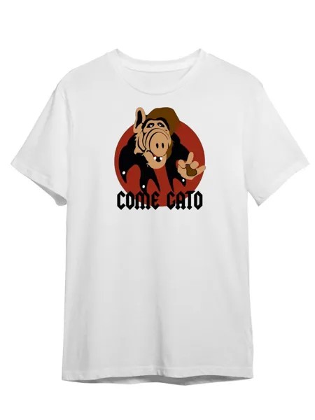 Футболка унисекс Каждому Своё Сериал Альф/Alf/Alien Life Form SRAF3 белая 3XL