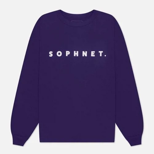 Лонгслив SOPHNET, хлопок, размер L, фиолетовый