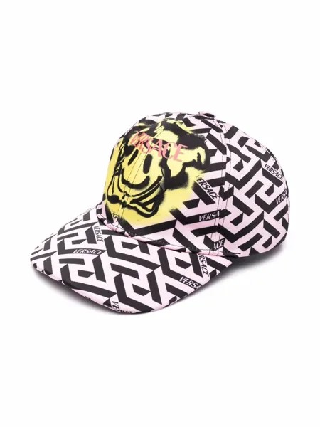 Versace Kids кепка с узором Greca