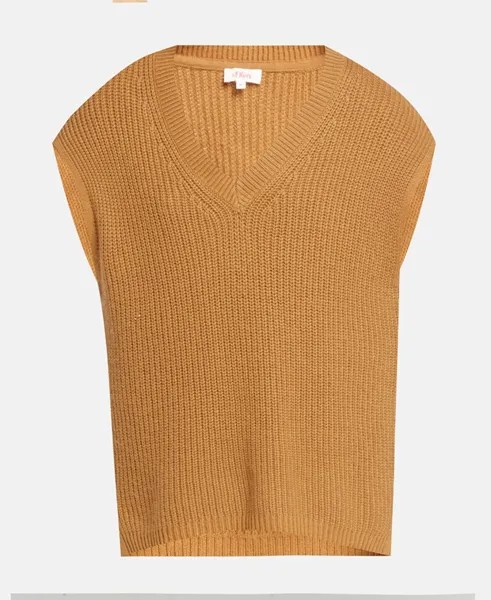 Пуловер без рукавов S.Oliver, кэмел