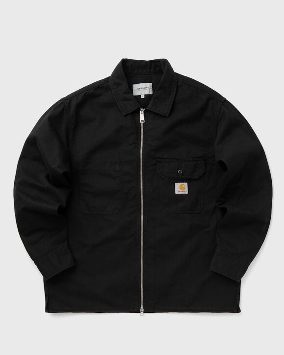 Куртка Carhartt Wip Rainer Shirt Jacket, цвет black garment dyed