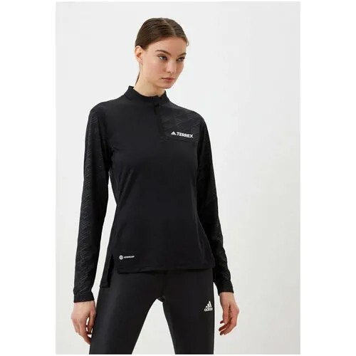 Лонгслив спортивный adidas, размер L, , черный