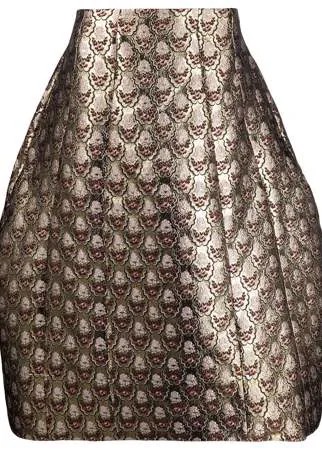 Simone Rocha жаккардовая юбка А-силуэта