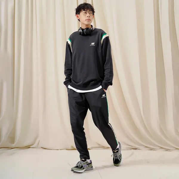 Мужские трикотажные спортивные штаны New Balance, цвет Black