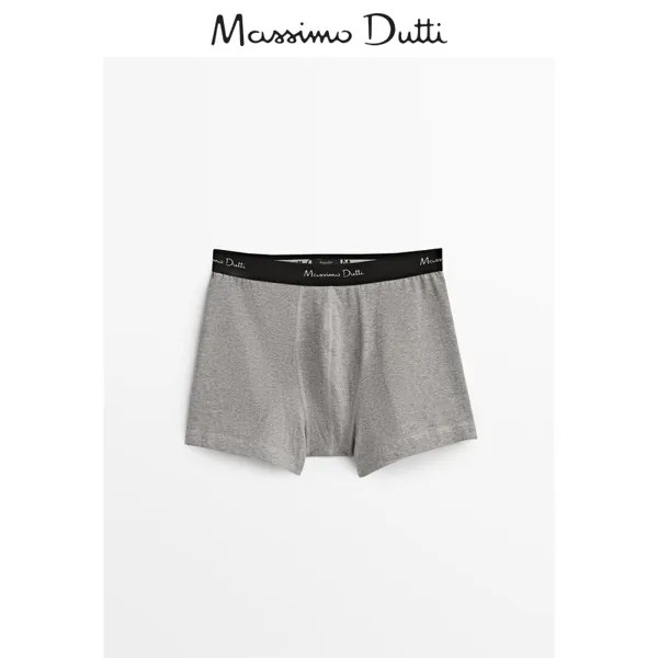 Трусы-боксеры хлопковые Massimo Dutti мужские, светло-серый