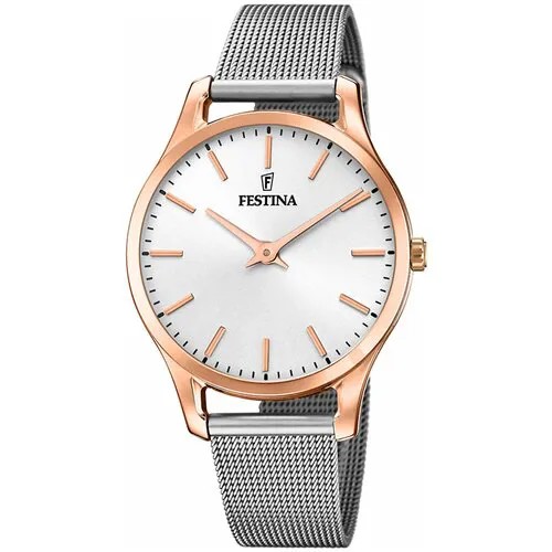 Наручные часы FESTINA Boyfriend, серебряный, золотой