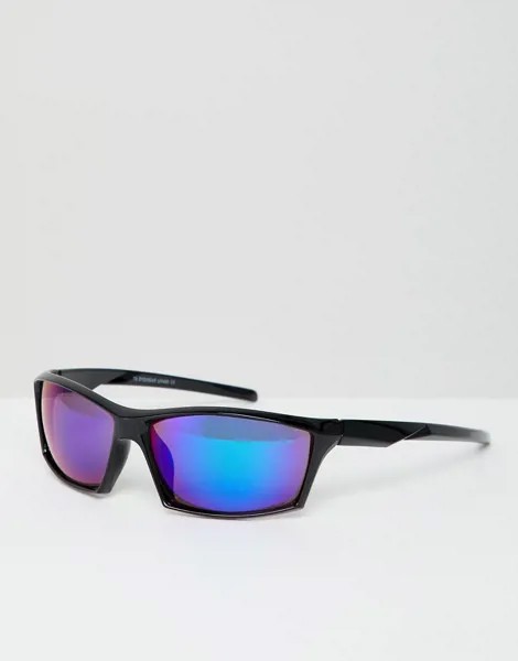Черные солнцезащитные очки 7X-Синий