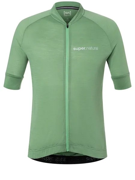 Рубашка super.natural Merino Fahrradtrikot, зеленый