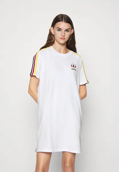 Платье из джерси adidas Originals, белый