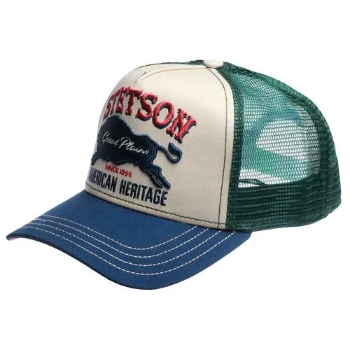 Бейсболка STETSON арт. 7751152 GREAT PLAINS (синий / кремовый), размер UNI