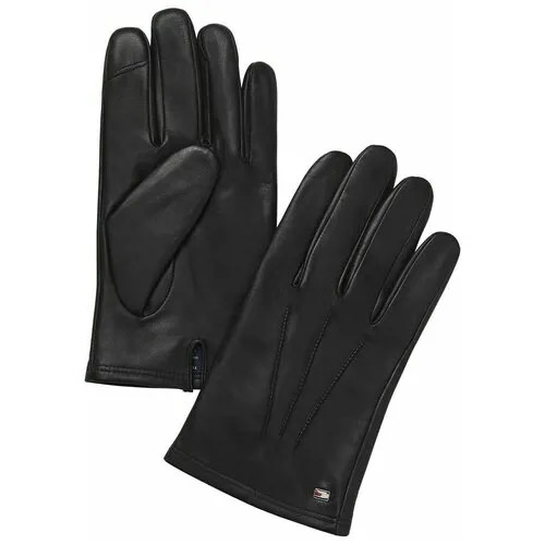 Перчатки Tommy Hilfiger XL мужские черные кожаные