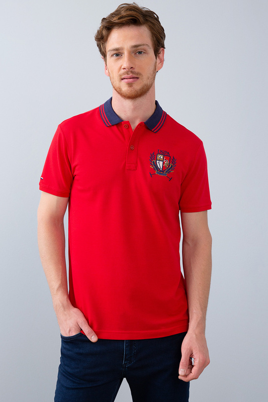Футболка-поло мужская U.S. POLO Assn. G081SZ0110FARMANAT красная M