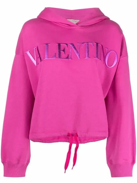 Valentino укороченное худи с логотипом