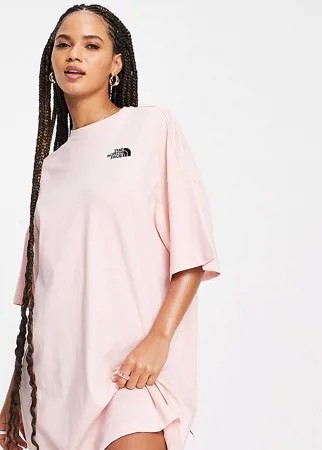 Розовое трикотажное платье-футболка The North Face - эксклюзивно для ASOS-Розовый цвет