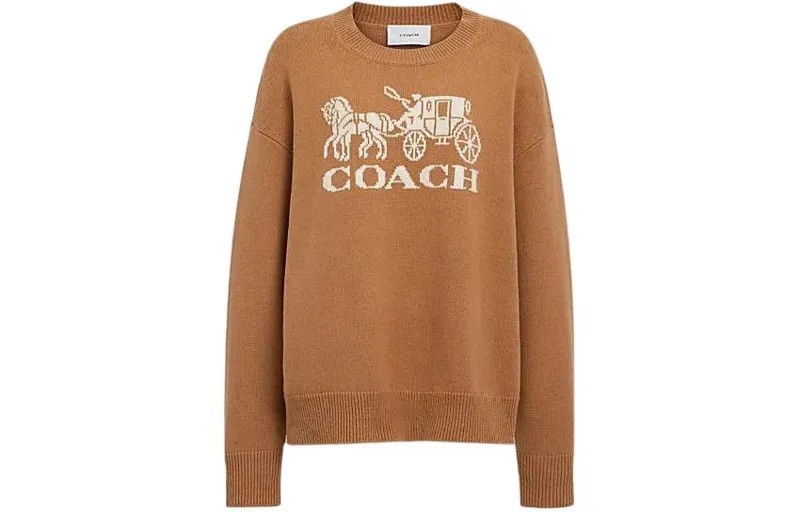 COACH Женский свитер, цвет Camel