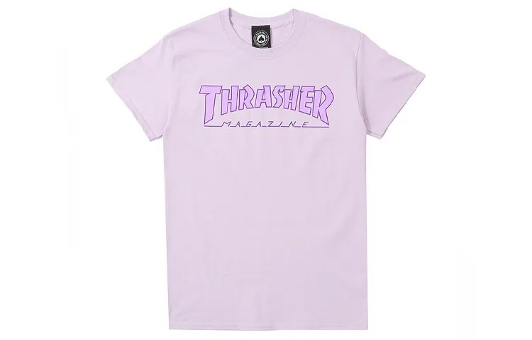 Футболка унисекс сиреневая Thrasher, светло-фиолетовый