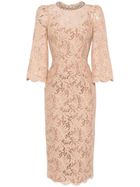 Jenny Packham платье миди Aria, нейтральный цвет