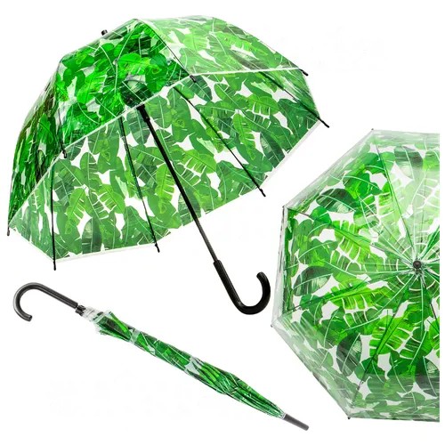 Зонт-трость ЭВРИКА подарки и удивительные вещи, зеленый