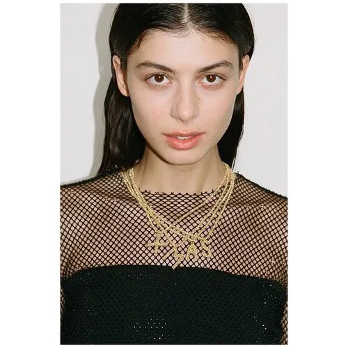 Тонкая цепочка STUDIO 29 из бисера (Золотой) (One Size)