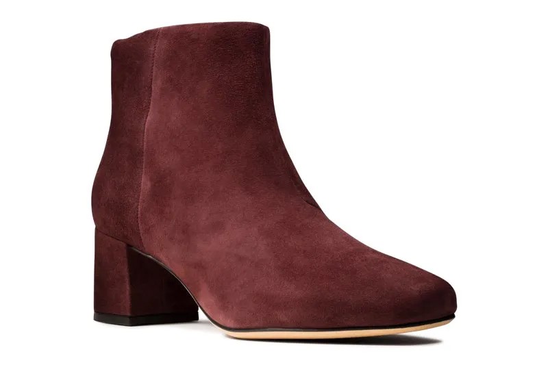 Женские ботильоны Clarks(Sheer Flora 26144073), бордовые