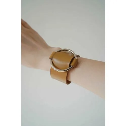 Браслет Rada Leather, размер 17 см, размер L, горчичный