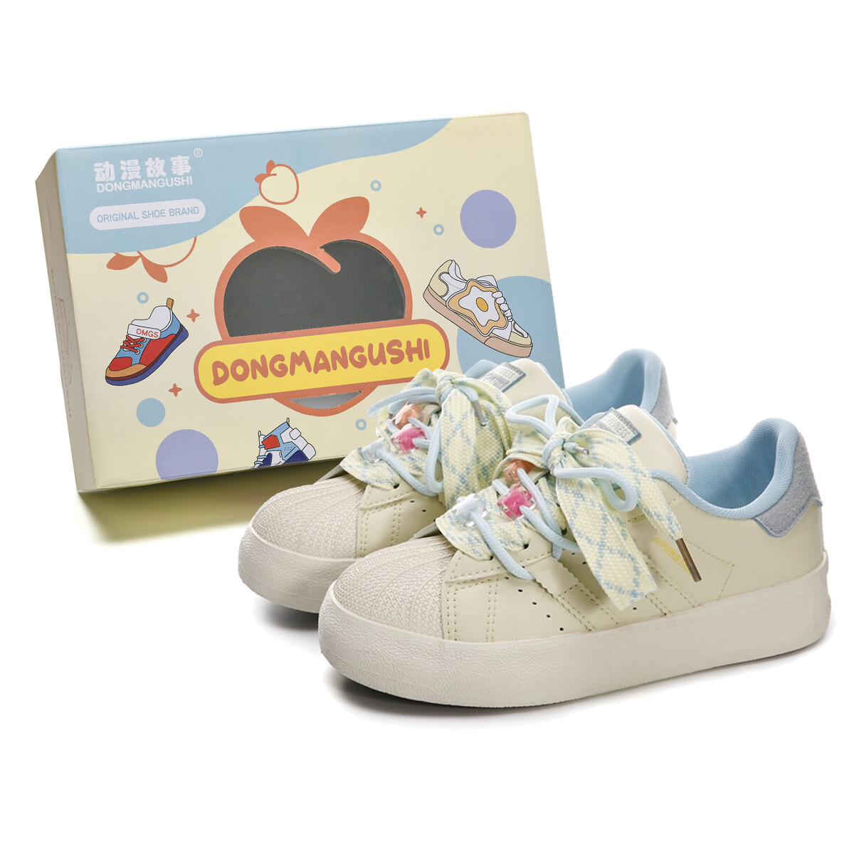 Кроссовки Anime story Skateboarding Shoes Women's Low-top, мятно-зеленый