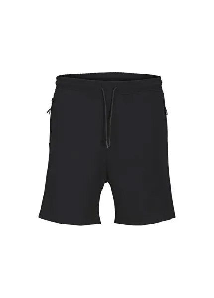 Узкие черные мужские спортивные шорты JPSTGORDON JJCLOUD SWEAT SHORTS SN Jack & Jones, черный