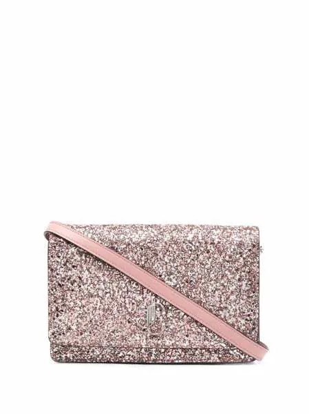 Jimmy Choo mini Palace glitter clutch bag