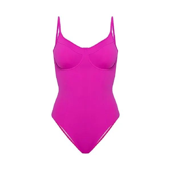 Слитный купальник Good American Good Compression One-piece, фуксия