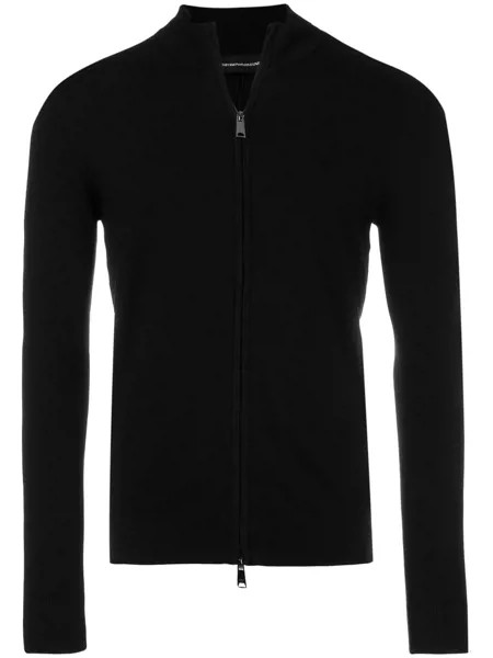 Emporio Armani кардиган на молнии с логотипом