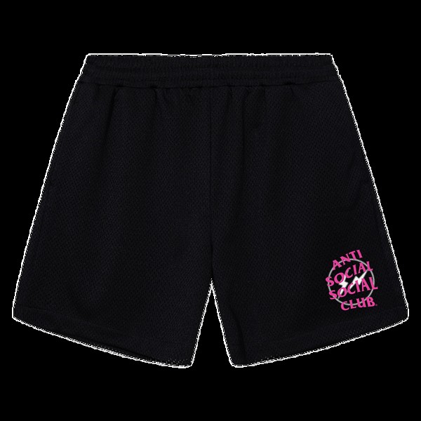 Шорты Anti Social Social Club x Fragment Design Half Tone Logo 'Black/Pink', черный