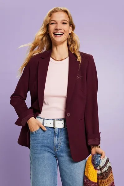 Топ слим с четким рисунком Esprit, розовый