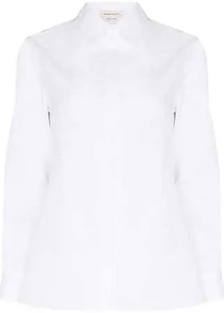 Alexander McQueen рубашка с корсетом и длинными рукавами