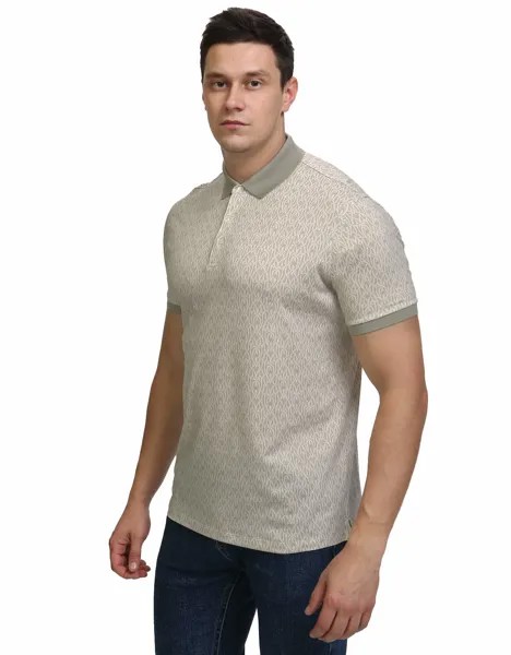 Футболка-поло мужская Gratude 259-37 бежевая 2XL