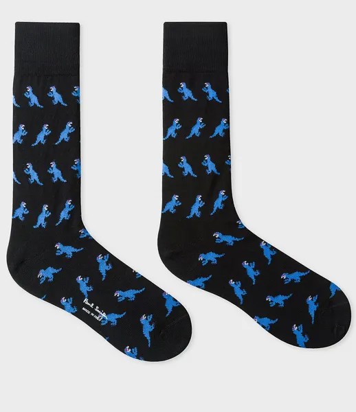 Носки с жаккардовым принтом Paul Smith Dino, черный