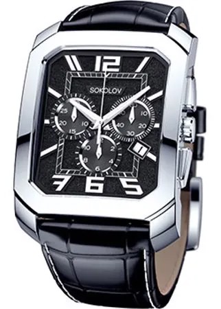 Fashion наручные  мужские часы Sokolov 144.30.00.000.07.01.3. Коллекция Gran Turismo