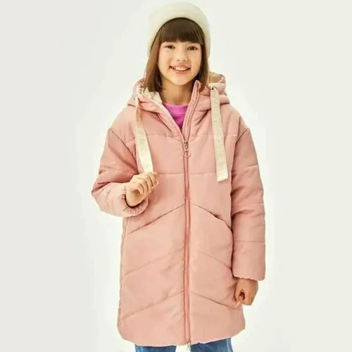 Пальто, размер 158, розовый