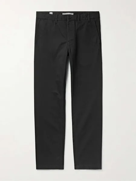 Тяжелые прямые брюки из органического хлопка Aros NORSE PROJECTS, черный