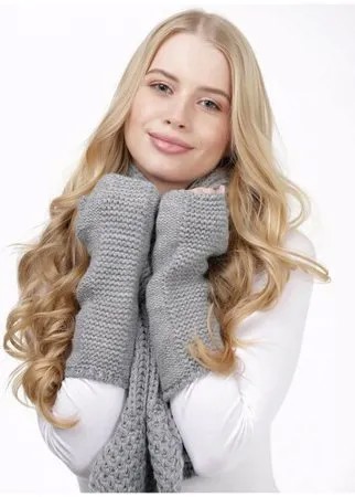 Митенки LAMBONIKA Лив, цвет: серый, размер: 6-8
