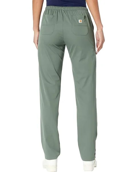 Брюки Carhartt Liberty Straight Leg Scrub Pants - Tall, оливковый